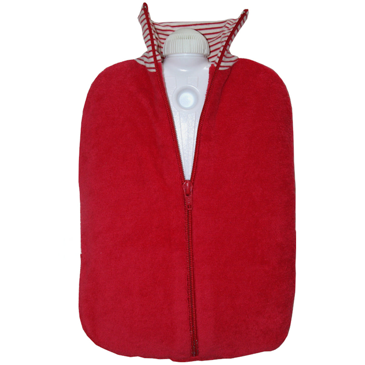 Eco Hot Water Bottle - Organic Cotton Cover - Cherry