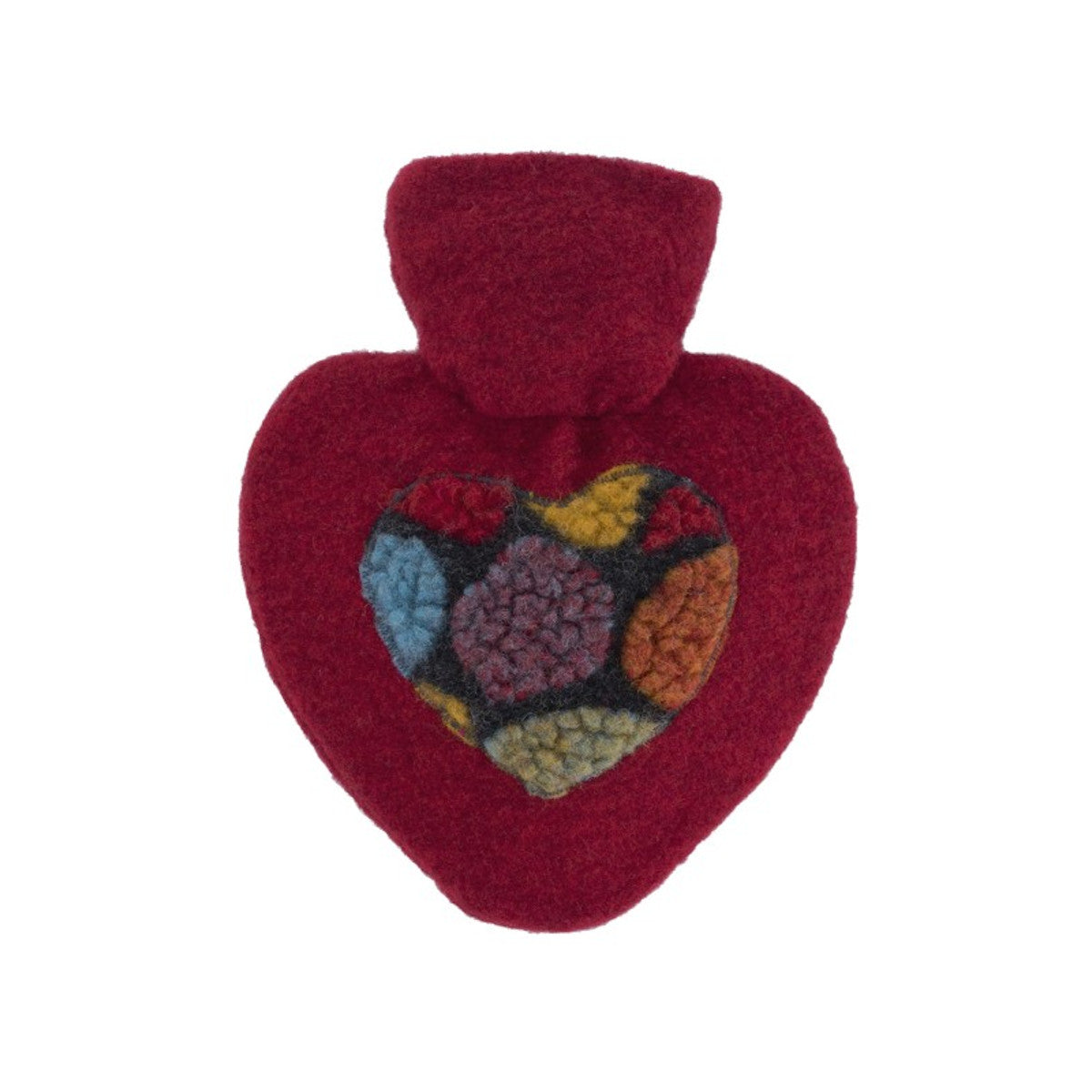 Hot Water Bottle Classic with Cover, Knit - Red Pon Pon