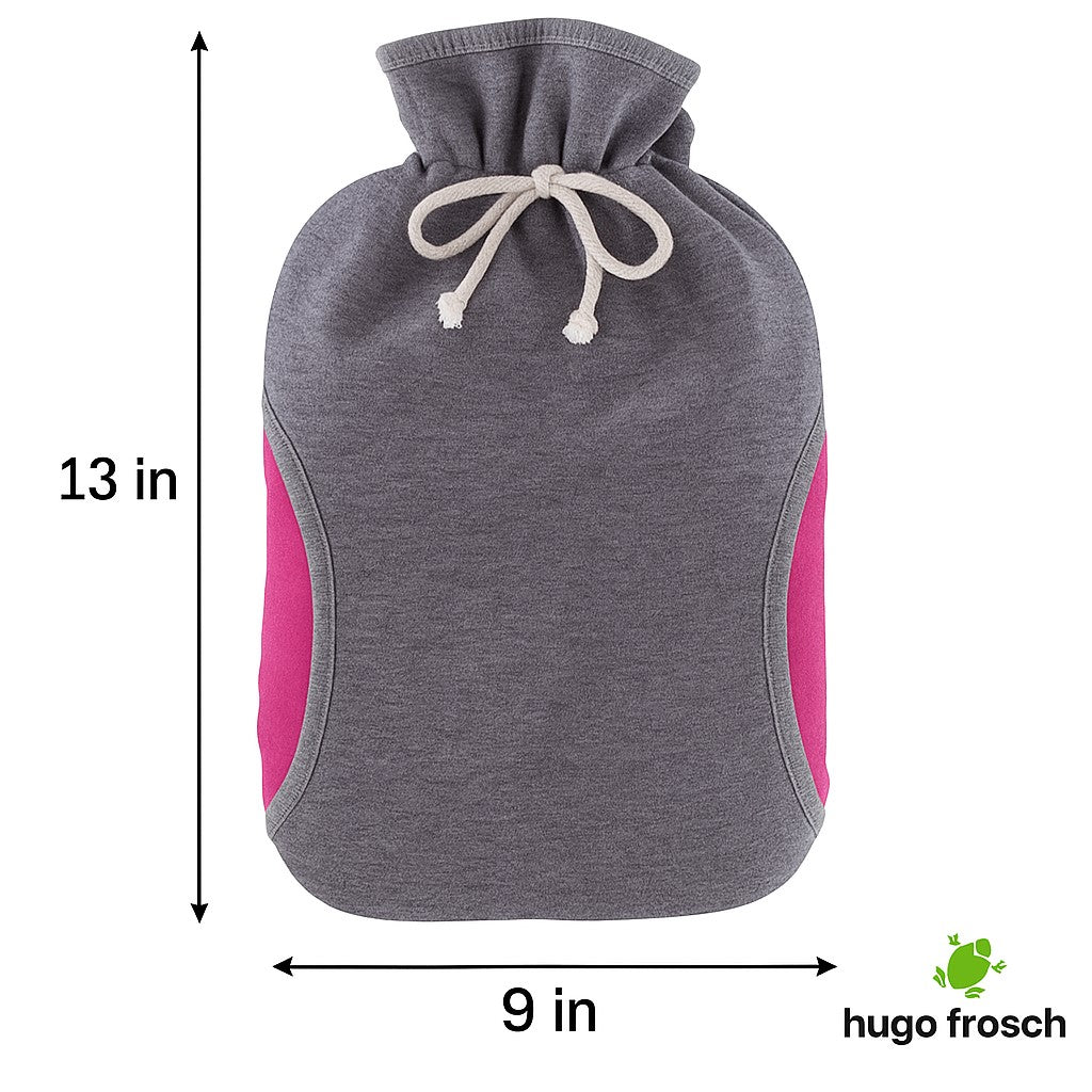 Cover Only with Hand Warming Pockets, Muff Grey-Pink