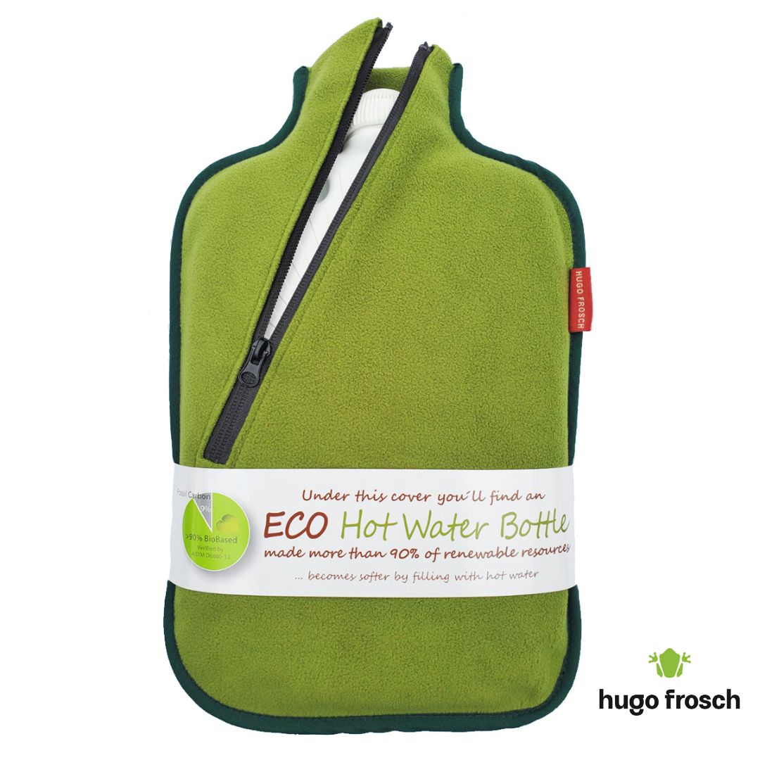 Hot Water Bottle Eco Comfort with Cover, Softshell - Bamboo