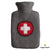 Hot Water Bottle Classic with Cover, Handmade-Felt - Cross