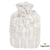 Hot Water Bottle Classic with Cover, Faux Fur - Cream