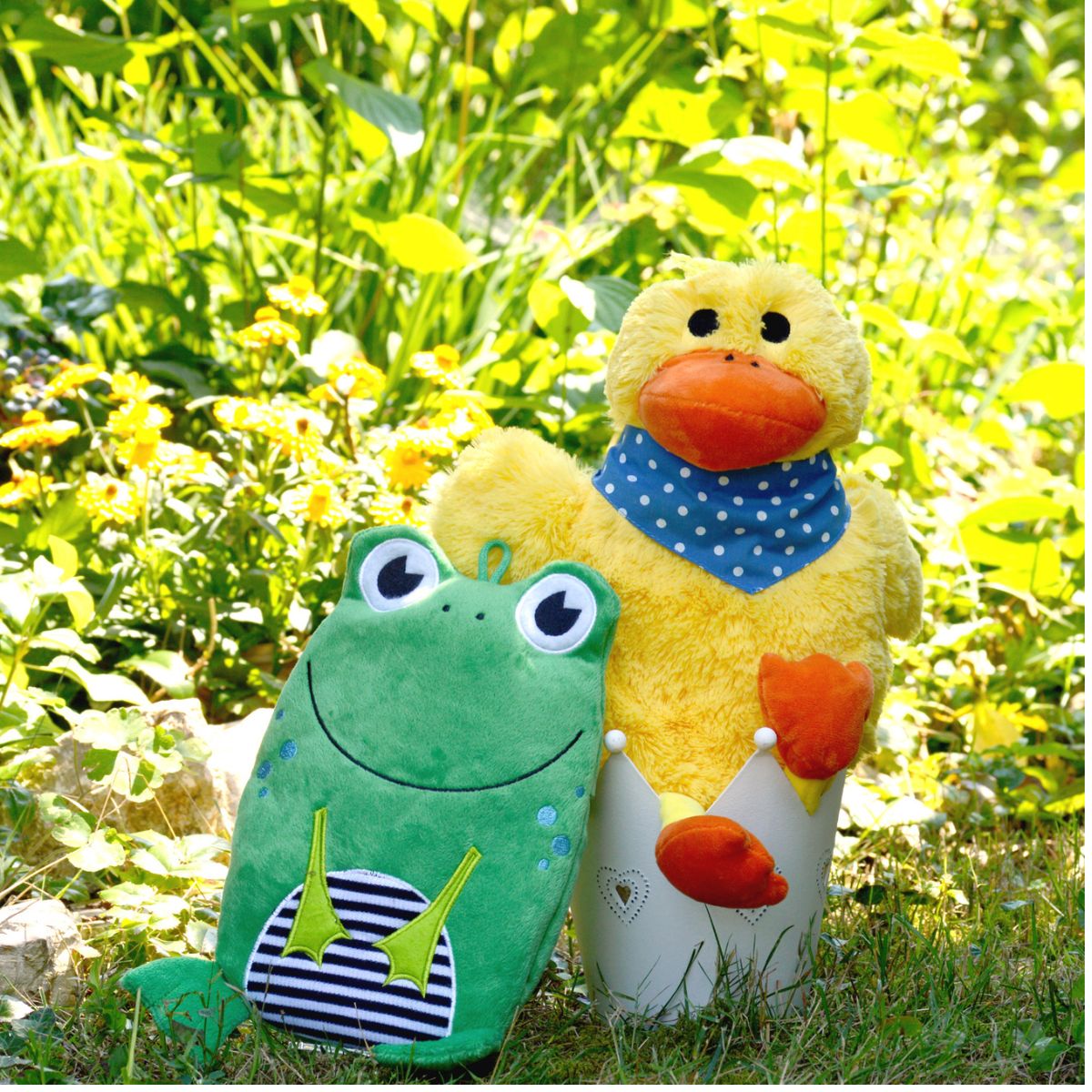 Eco Hot Water Bottle  Junior Comfort with Cover, Duck Gagi