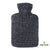 Hot Water Bottle Classic with Cover, Knitted Lurex - Anthracite