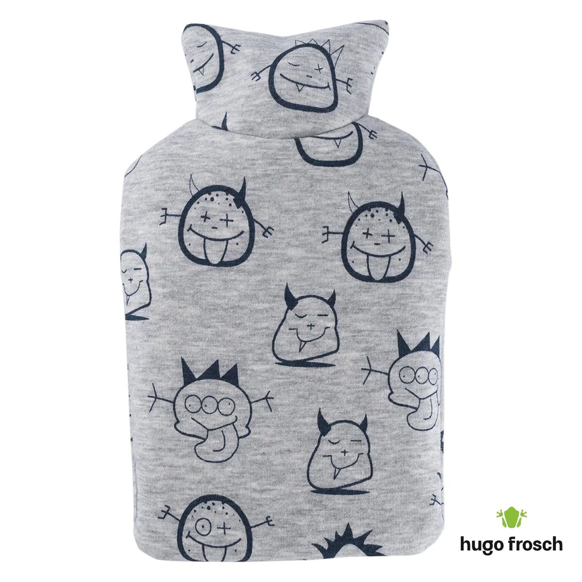 Kids Eco Hot Water Bottle Junior Comfort with Cover, Laughing Spirits