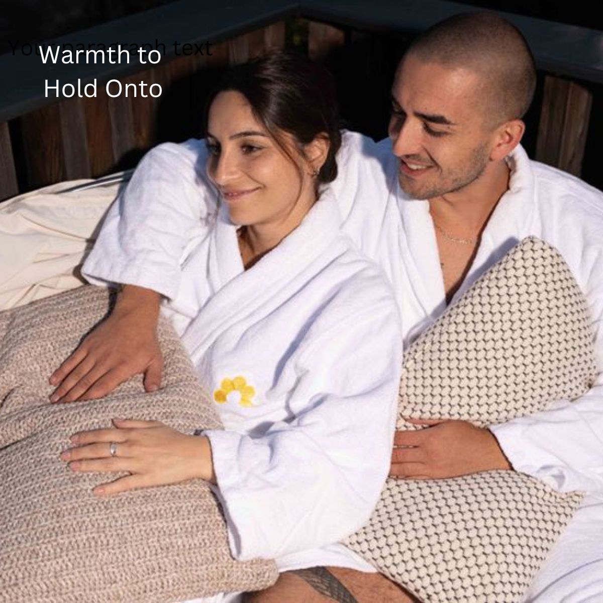 Designer Cushion with integrated Eco Hot Water Bottle -Knitted Cover- Hamburg