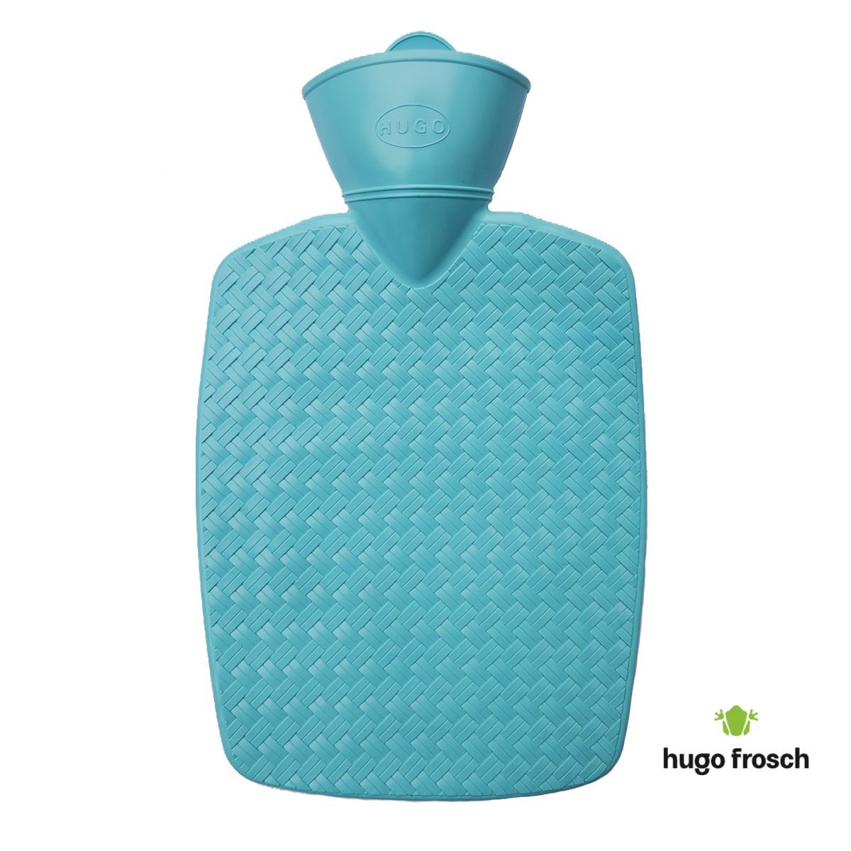 Hot Water Bottle Classic Wicker - Baby Blue