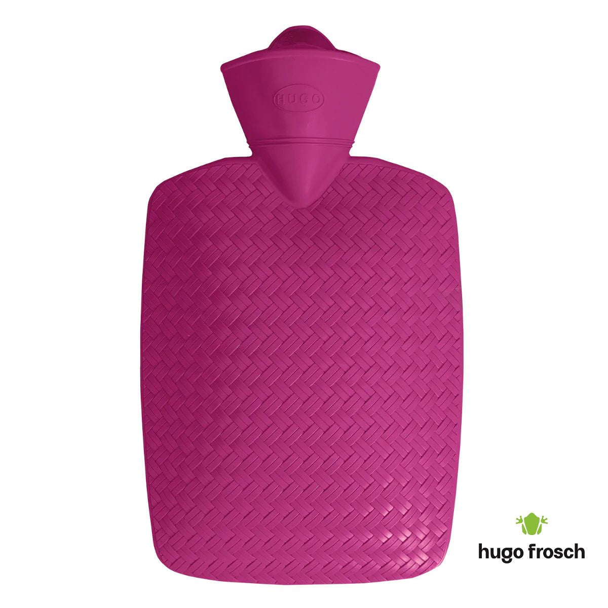 Hot Water Bottle Classic -Wicker- Raspberry