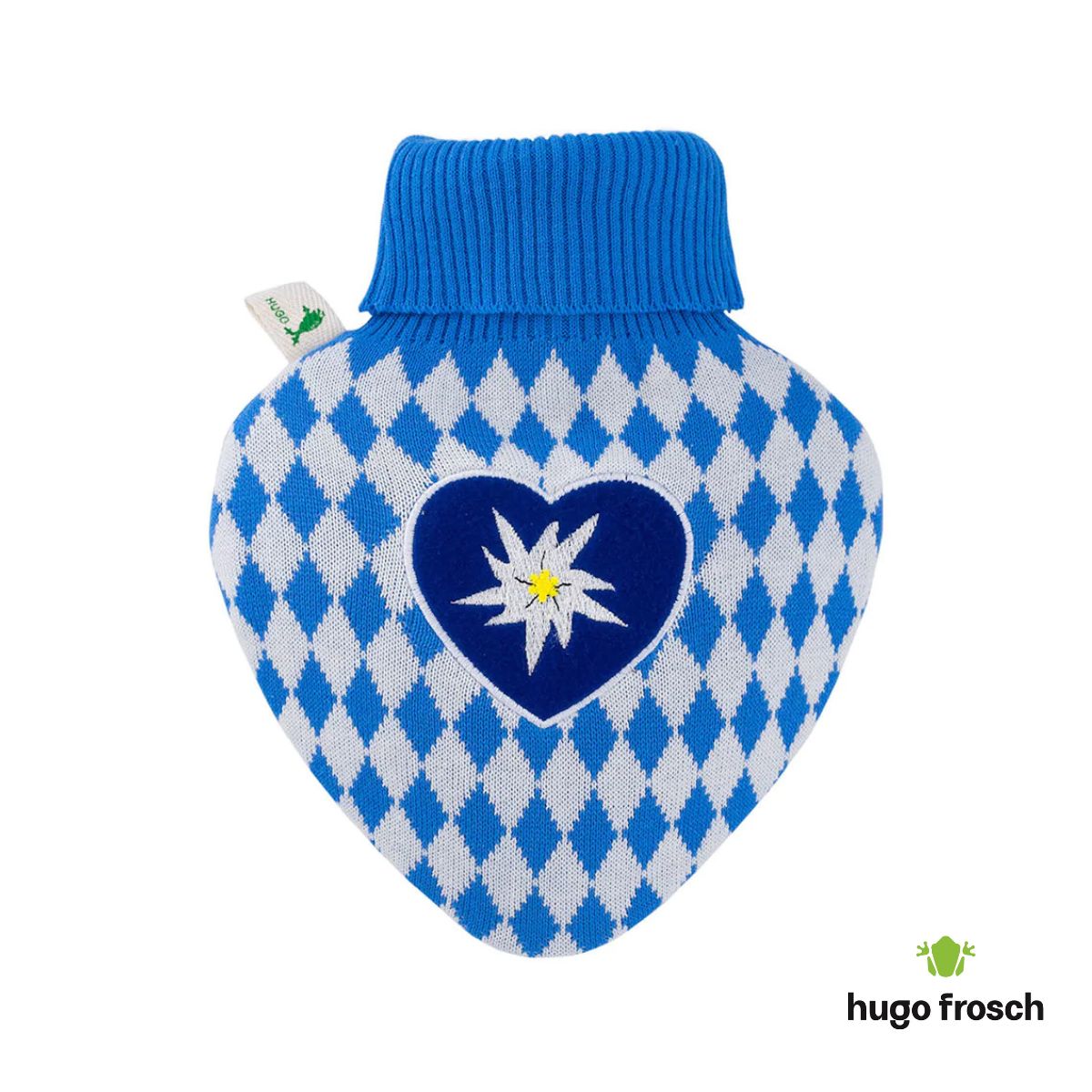 Hot Water Bottle Classic with Cover, Knitted - Bavaria