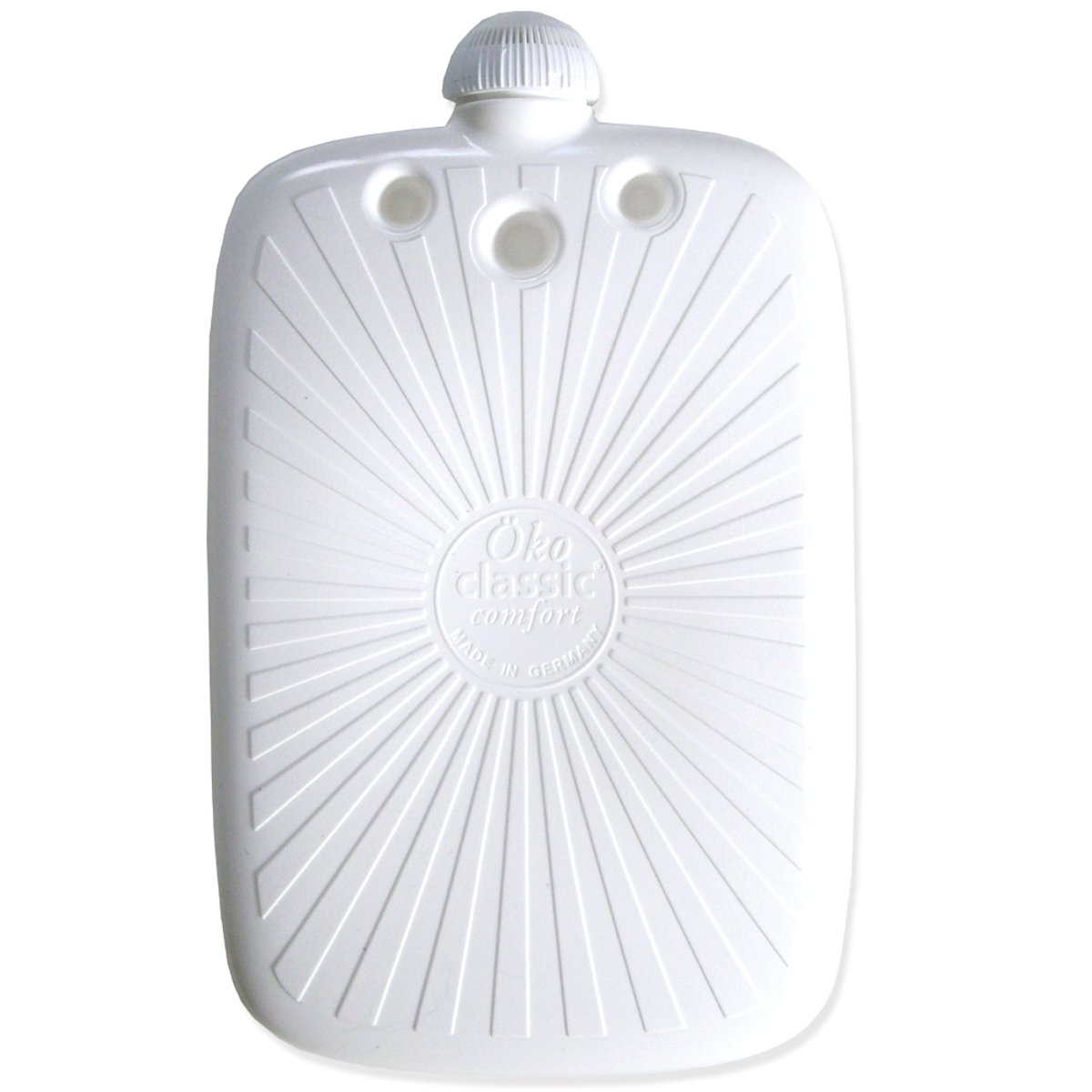 Eco Hot Water Bottle without Cover, White