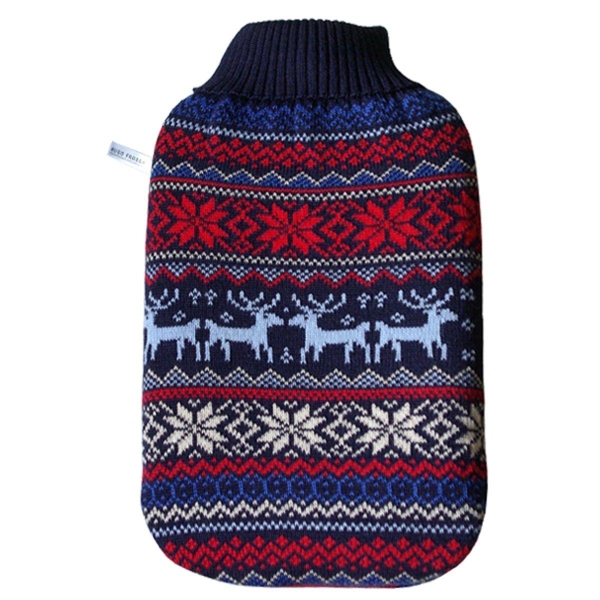 Hot Water Bottle Eco with Cover, Knitted - Norweigian