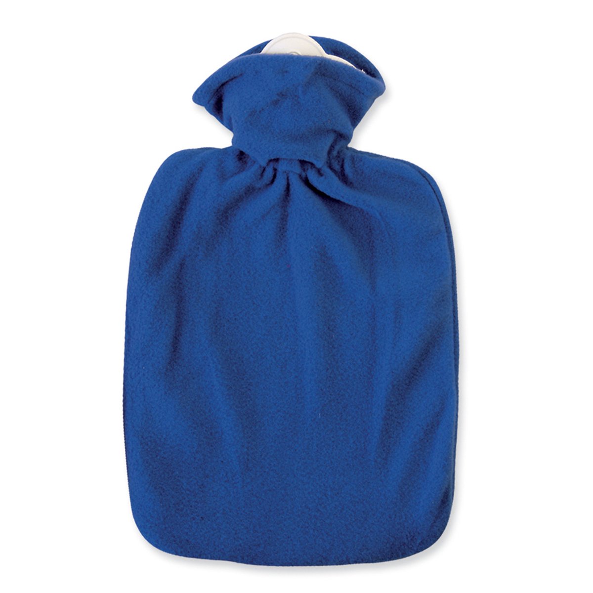 Hot Water Bottle Classic with Cover, Fleece - Blue