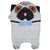 Eco Hot Water Bottle Junior Comfort  with Cover, Pug Dog