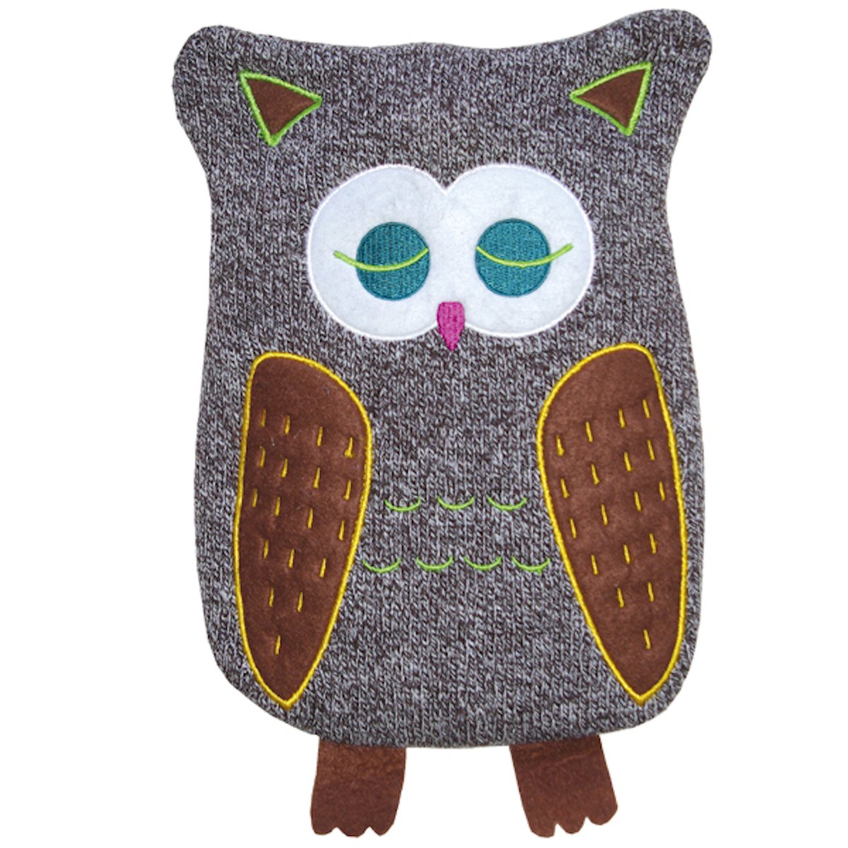 Kids Eco Hot Water Bottle Junior Comfort with Cover, Owl